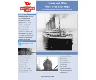 Titanic-Whitestarships.com(Titanic and Other White Star Line Ships) Screenshot