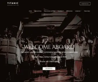Titanic.com.au(Titanic Theatre Restaurant & Bar) Screenshot