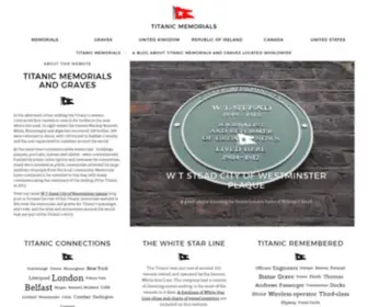 Titanicmemorials.co.uk(Titanic Memorials) Screenshot