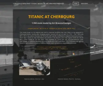 Titanicmodel.net(350 SCALE MINICRAFT TITANIC MODEL BY ART BRAUNSCHWEIGER) Screenshot