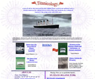 Titanicology.com(Titanic) Screenshot