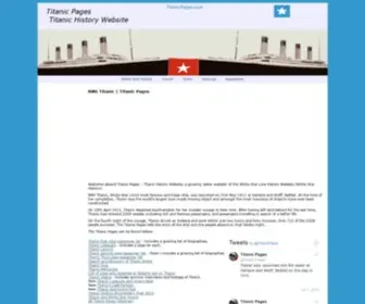 TitanicPages.com(Titanic) Screenshot