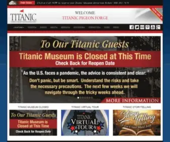 TitanicPigeonforge.com(Titanic Museum Attraction in Pigeon Forge) Screenshot