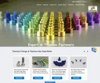 Titaniumfixings.com(Quality Titanium Fixings & Titanium Hex Head Bolts factory from China) Screenshot