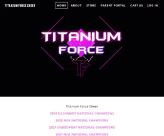 Titaniumforcecheer.com(TITANIUM FORCE CHEER) Screenshot