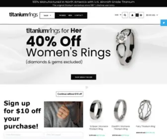 TitaniumGold.com(Titanium Rings) Screenshot