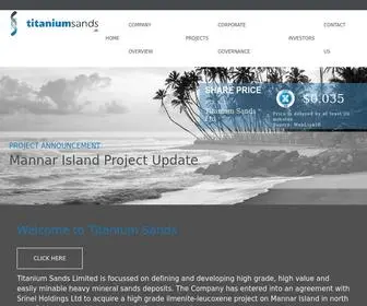 Titaniumsands.com.au(Titanium Sands Limited) Screenshot