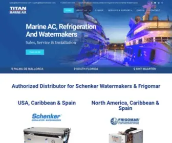 Titanmarineair.com(Titan Marine Air Conditioning) Screenshot