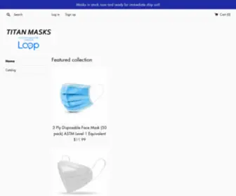 Titanmasks.com(Titan Masks) Screenshot
