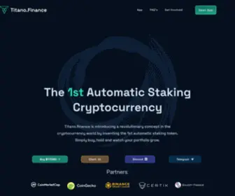 Titano.finance(Swap, Win, PLAY and earn a fixed 102k% APY with the original AutoStaking token) Screenshot
