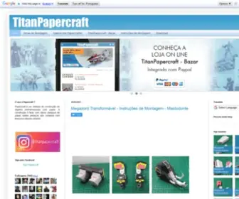 Titanpapercraft.com.br(Titan Papercraft) Screenshot