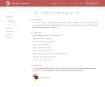 Titanphp.com(Dökümantasyon) Screenshot