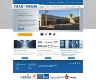 Titanpower.com(Providing UPS Maintenance) Screenshot