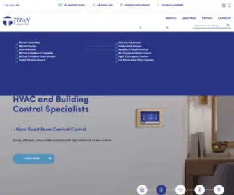 Titanproducts.com(Leading Manufacturer of HVAC & BMS Integrated Solutions) Screenshot