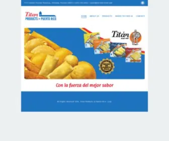 Titanproductspr.com(Distribución de productos de Puerto Rico en Florida central. Productos Titán) Screenshot