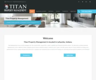 Titanpropertymanagement.co(Rent Apartments in West Lafayette/Lafayette & Purdue Campus) Screenshot