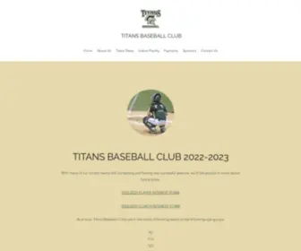 Titansbaseballclub.com(Titans Baseball Club) Screenshot