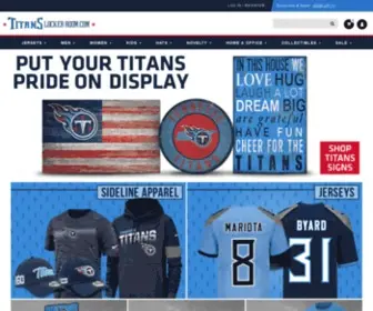 Titanslockerroom.com(Tennessee Titans Merchandise at) Screenshot