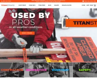 Titanstraps.com(Simple design) Screenshot