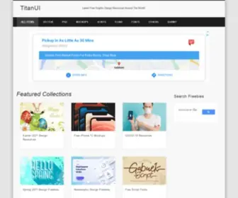 Titanui.com(Best & Free Graphic Design Resources) Screenshot