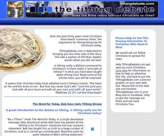 Tithingdebate.com(The Tithing Debate) Screenshot