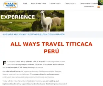 Titicacaperu.com(All Ways Travel) Screenshot