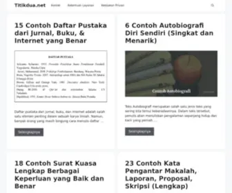 Titikdua.net(Adalah blog berisi kumpulan puisi) Screenshot
