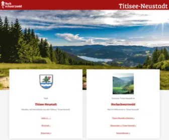 Titisee-Neustadt.de(Gemeinde und Touristinformation Titisee) Screenshot