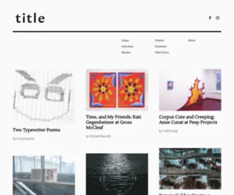 Title-Magazine.com(Title Magazine) Screenshot