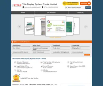 Titledisplayboard.in(Title Display System Private Limited) Screenshot