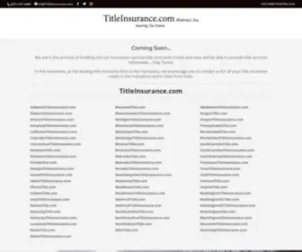 Titleinsurance.com(New York Title Abstract Services) Screenshot