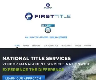 Titleoftexas.com(First Title Services) Screenshot