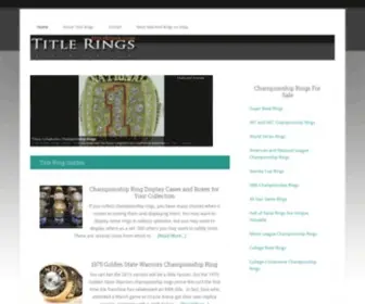 Titlerings.com(Title rings) Screenshot