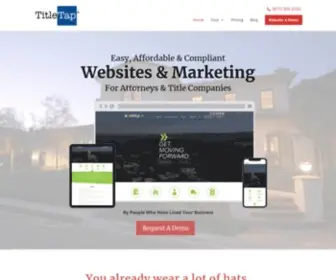 Titletap.com(Marketing & Websites for Attorneys and Title Companies) Screenshot