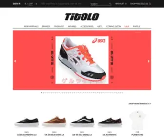 Titoloshop.com(Titolo Sneaker Onlineshop) Screenshot