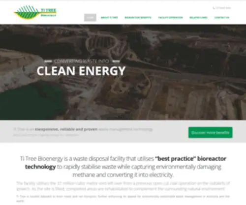 Titreebioenergy.com.au(Converting Waste into Clean Energy) Screenshot