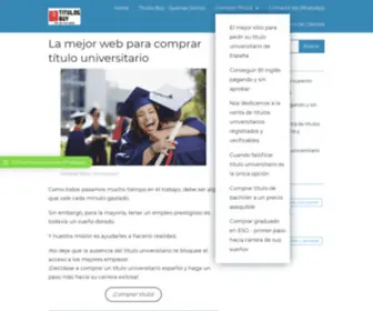 Titulosbuy.com(Comprar título universitario a precio justo) Screenshot