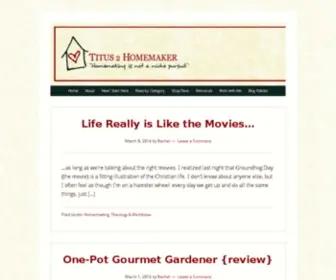 Titus2Homemaker.com(Titus 2 Homemaker) Screenshot