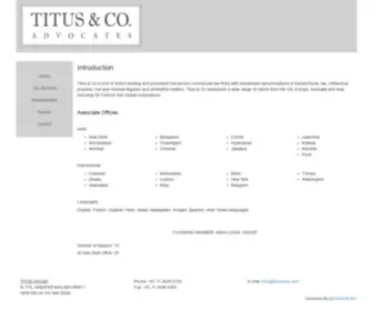 Titusindia.com(Titus and Co) Screenshot