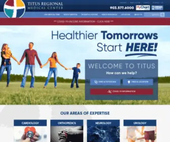 Titusregional.com(Titus Regional Medical Center) Screenshot