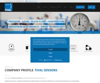 Tival-Sensors.com(Tival Sensors) Screenshot