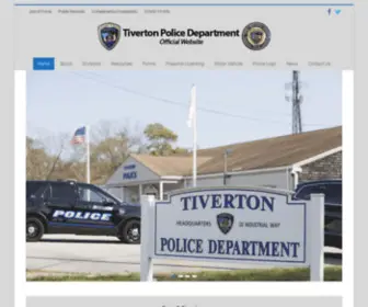 Tivertonpoliceri.com(Tiverton Police Department) Screenshot