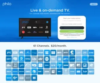 Tivli.com(Philo) Screenshot