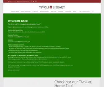 Tivolilibrary.org(Tivoli Free Library in Tivoli) Screenshot