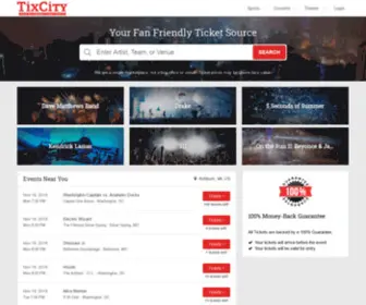 Tixcity.com(Tixcity) Screenshot