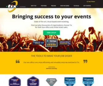 Tix.com(Event Ticket Management Software) Screenshot