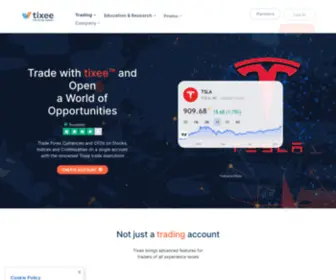 Tixee.com(Multi-Licensed Broker) Screenshot