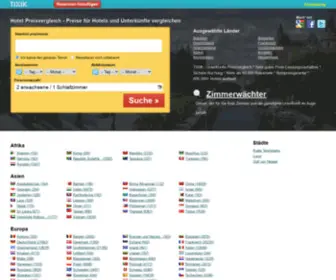Tixik.eu(Hotel Preisvergleich) Screenshot