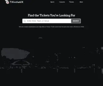 Tixinthe6IX.com(Buy tickets) Screenshot
