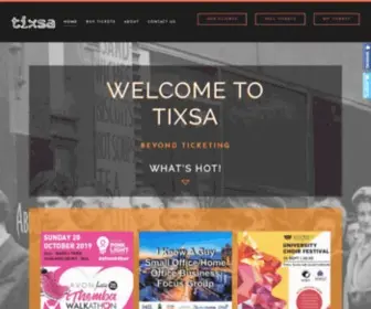 Tixsa.co.za(Quick, convenient online event ticketing in South Africa) Screenshot